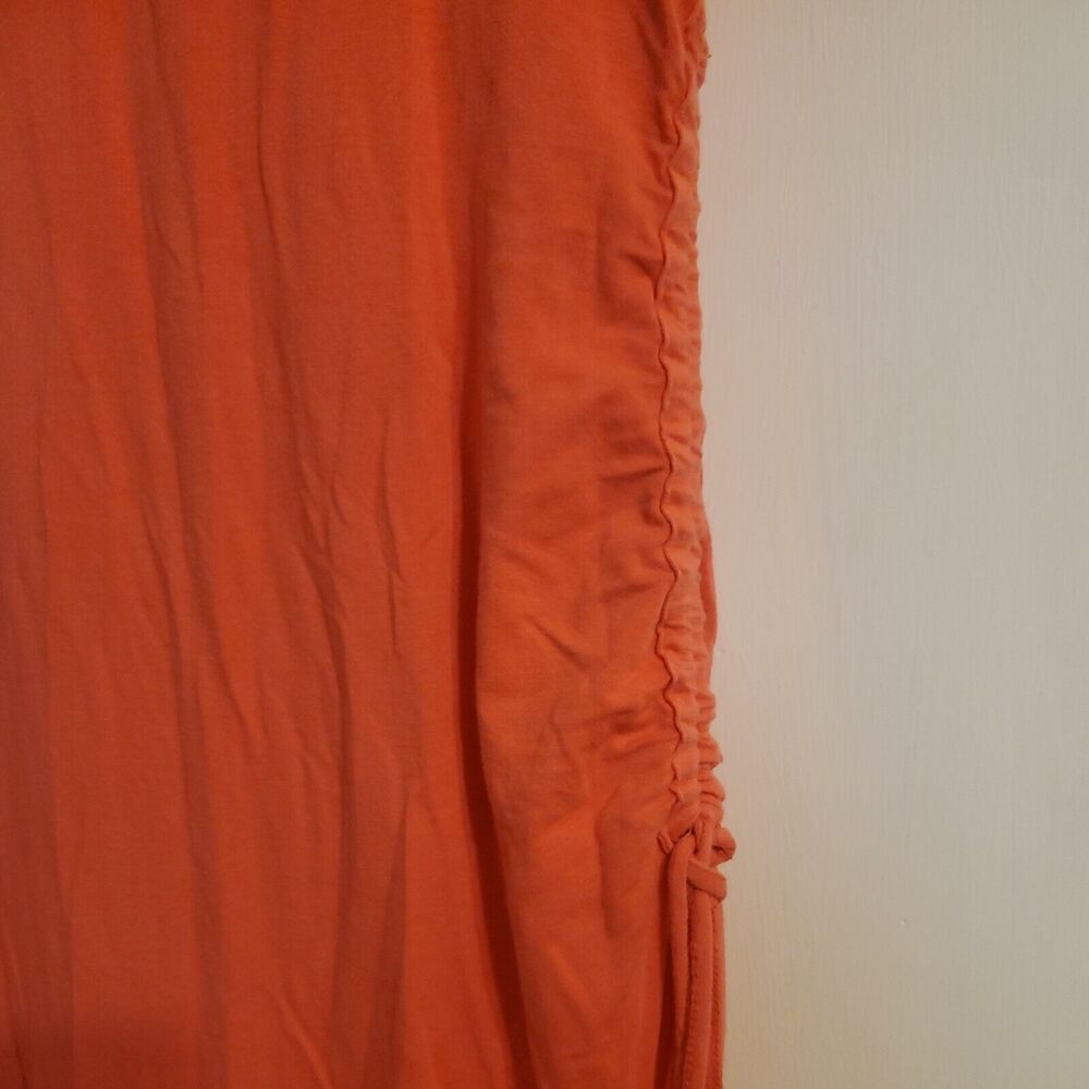 Alpine Design Salmon Pink Drawstring Ruched Dress Size Large - Picture 2 of 4